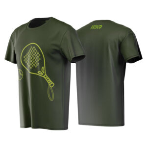 Let’s Smash It FRWD T-Shirt for Men – black breathable sports tee with padel slogan for UAE players